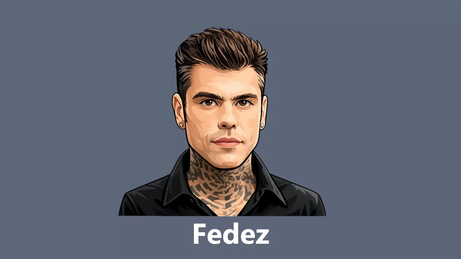 1. fedez cartoon vignette for PC with grey background