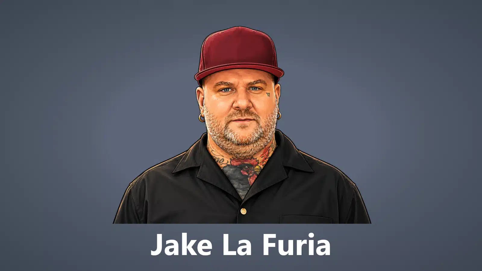 1. jake la furia cartoon vihgnette for PC with grey background