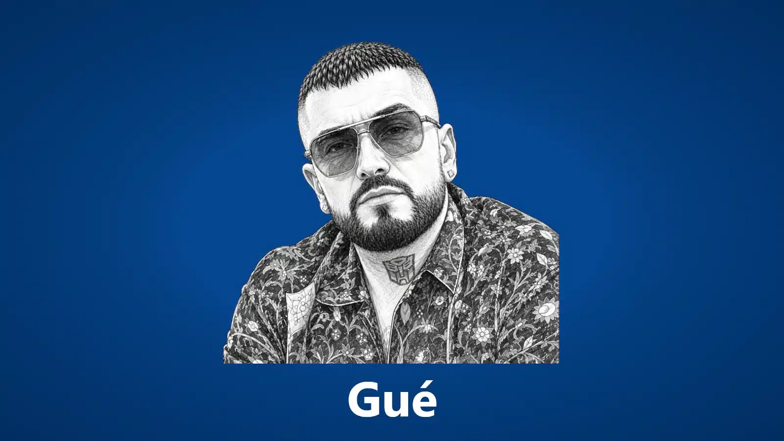2. gue pequeno sketch vignette for PC with blue background