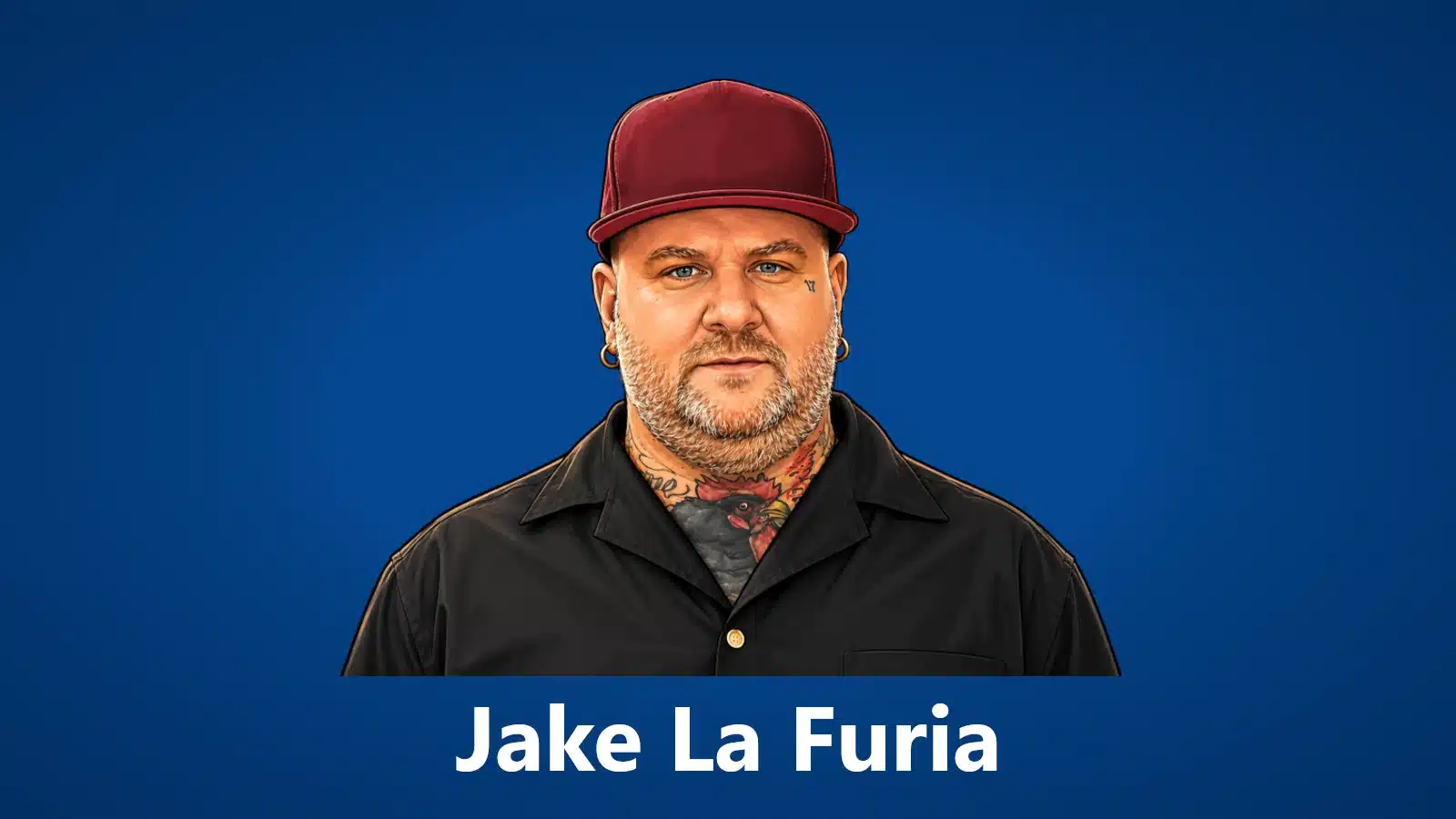 2. jake la furia cartoon vihgnette for PC with blue background
