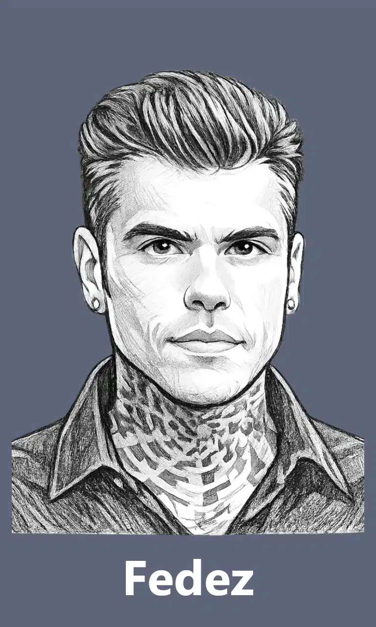 3. fedez sketch for mobile with grey background