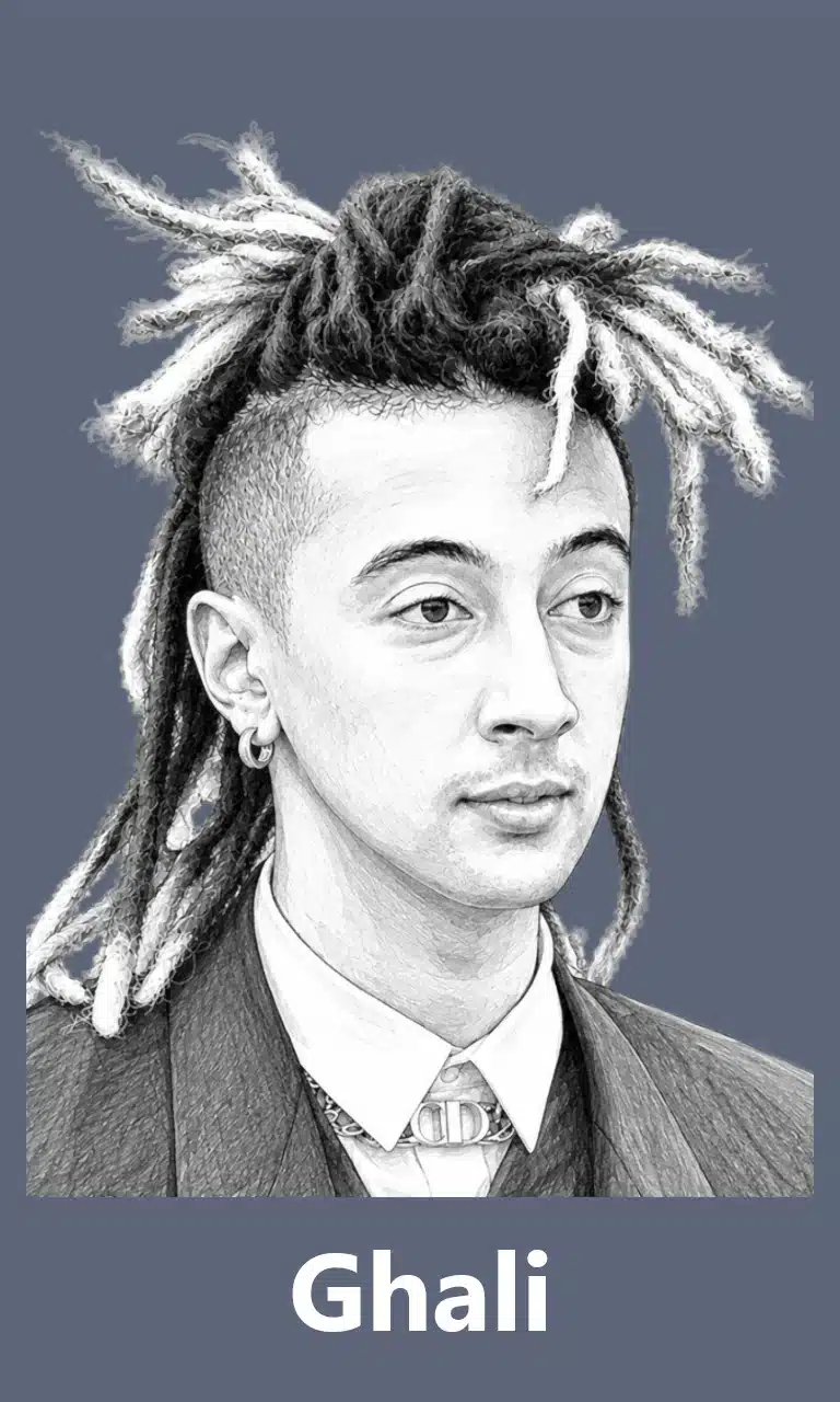 3. ghali sketch for mobile with grey background