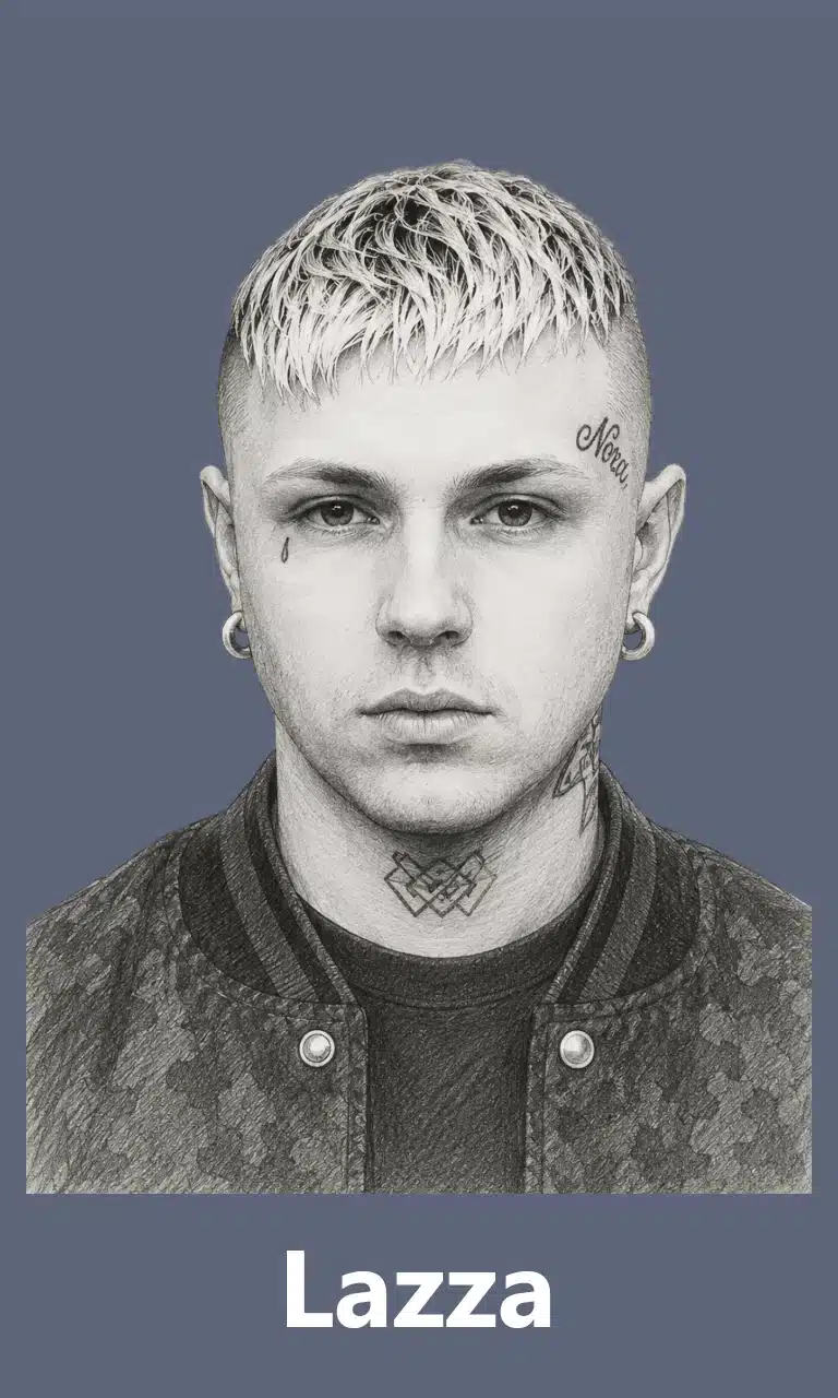 3. lazza sketch for mobile with grey background