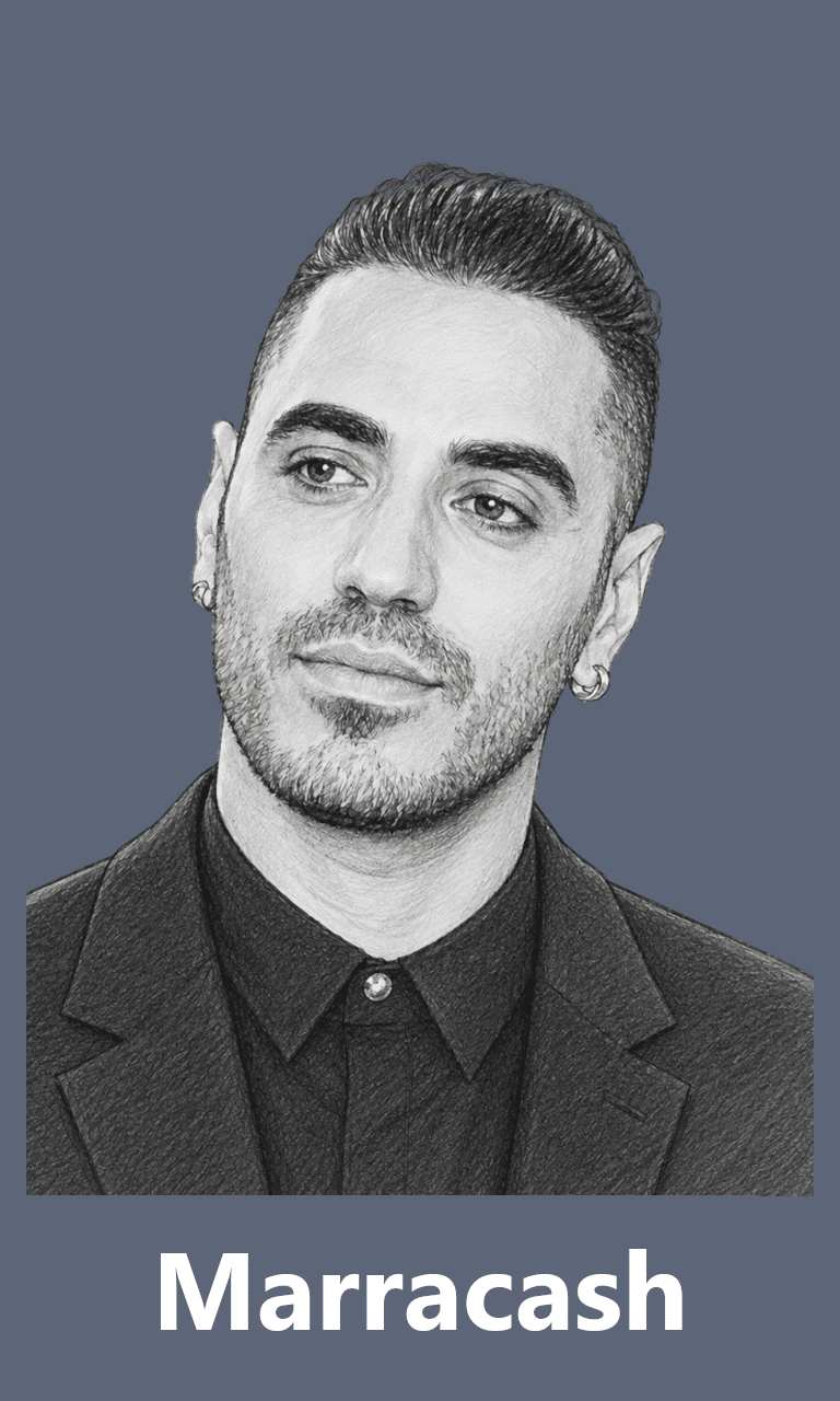 3. marracash sketch for mobile with grey background