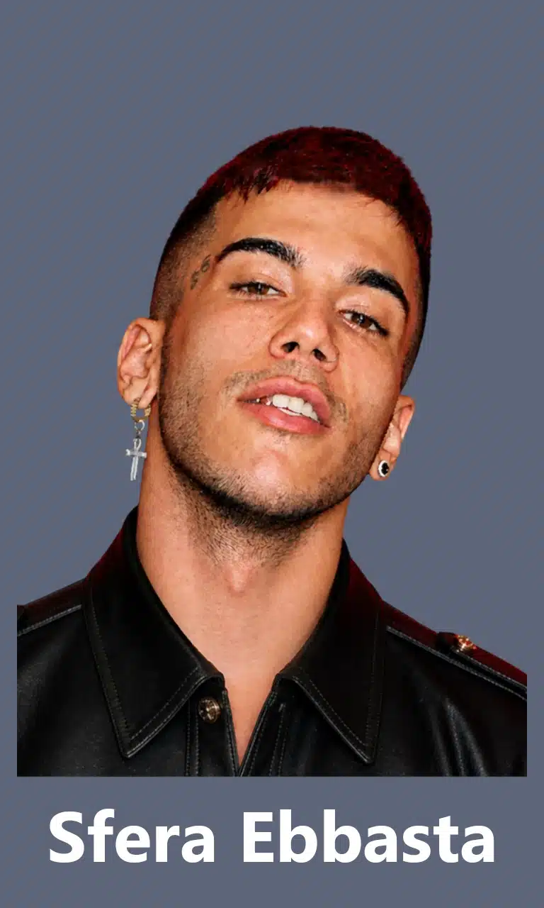 3. sfera ebbasta photo for mobile with grey background