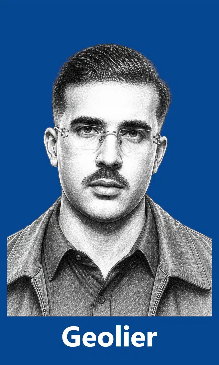 4. geolier sketch for mobile with blue background