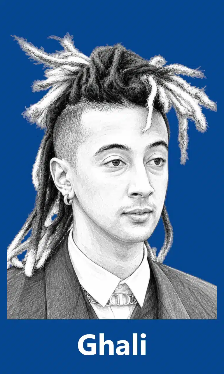 4. ghali sketch for mobile with blue background
