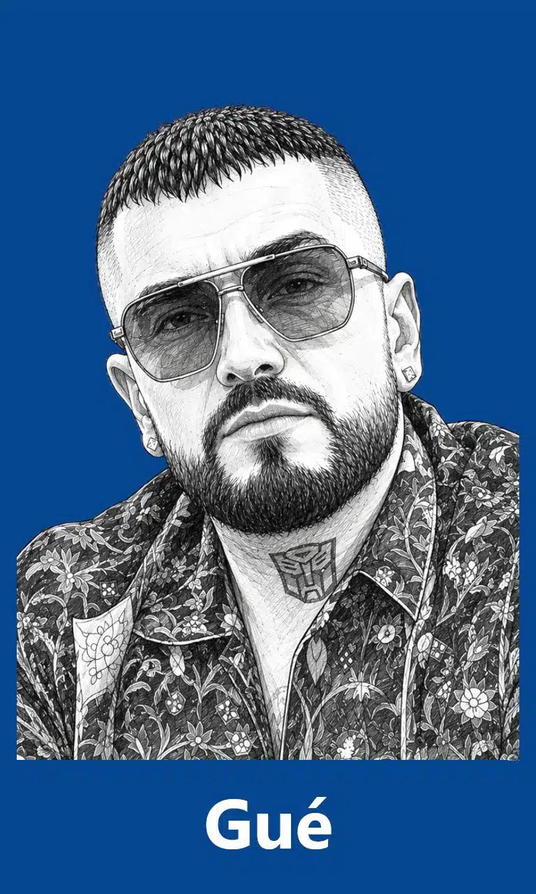 4. gue pequeno sketch for mobile with blue background