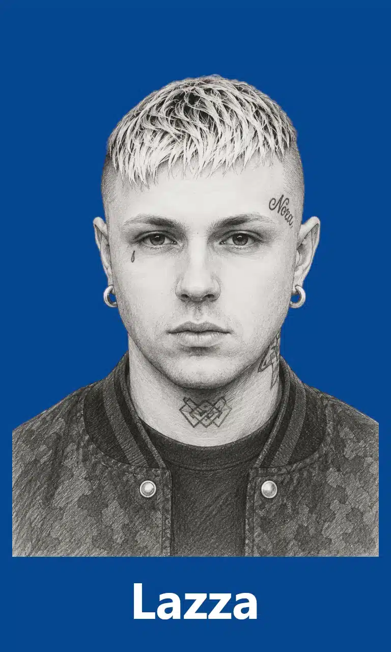 4. lazza sketch for mobile with blue background