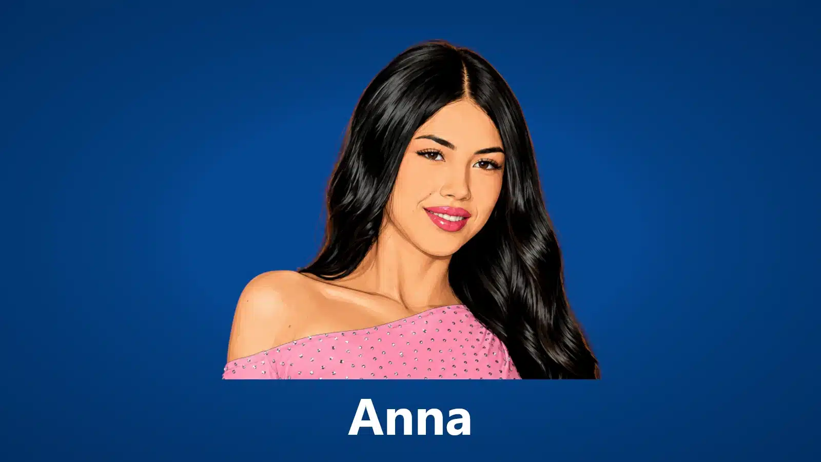 2. anna cartoon vignette for PC with blue background