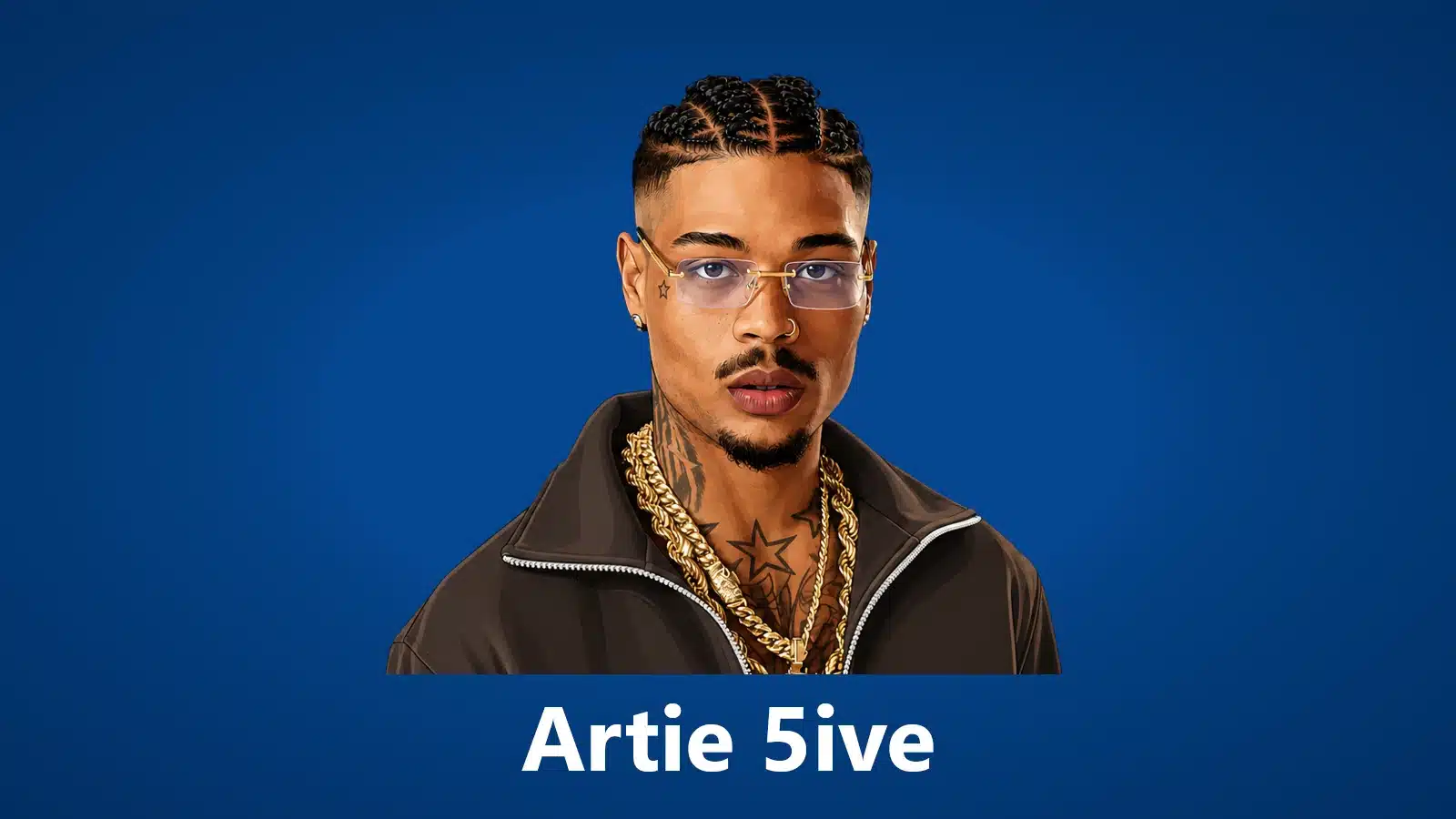 2. artie 5ive cartoon vignette for PC with blue background