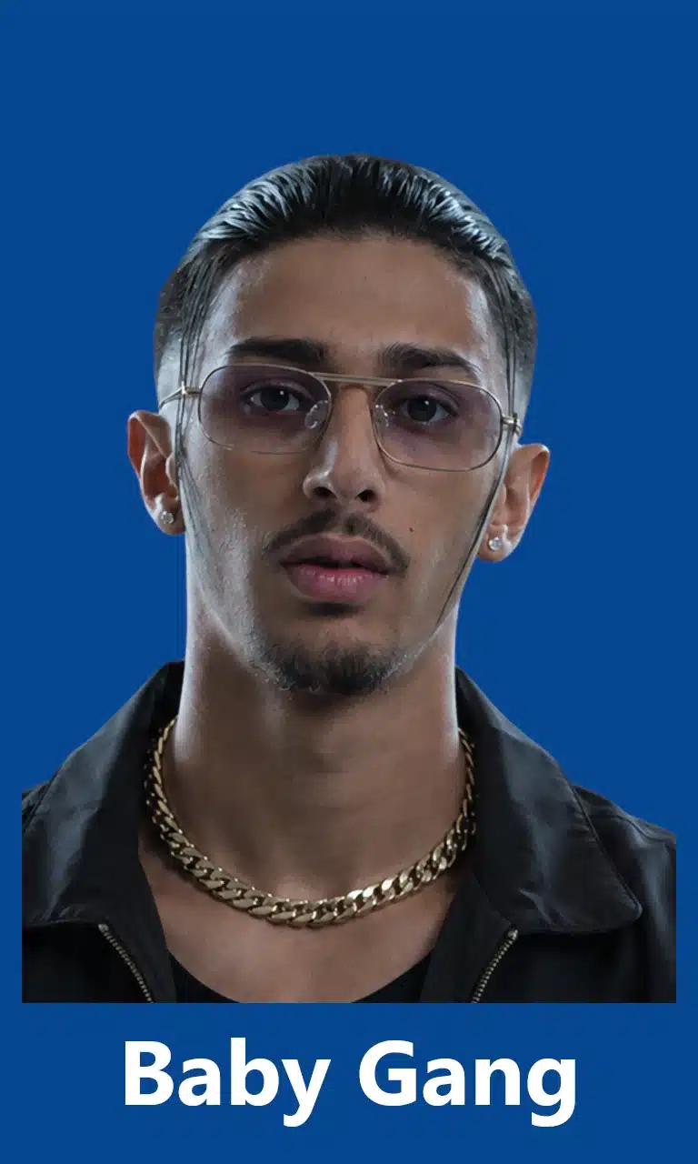 4. baby gang photo for mobile with blue background